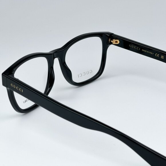 Gucci GG1344O 001 BRAND NEW Eyeglasses Black Square Men - Picture 10 of 12